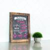 imageLoddie Doddie  FirstLast Day of School Board and Chalk Markers  14 X 11 Double Sided Rustic Frame with Printed Surface  First Day Back to School Supplies Signs  2 Markers Rustic BrownRustic Brown