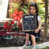 imageLoddie Doddie  FirstLast Day of School Board and Chalk Markers  14 X 11 Double Sided Rustic Frame with Printed Surface  First Day Back to School Supplies Signs  2 Markers Rustic BrownRustic Brown