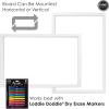 imageLoddie Doddie 24quot x 36quot Magnetic Dry Erase Board for Wall Mounting with Builtin Marker Tray and Modern White Frame  Whiteboard  Magnetic Boards for WallsWhite Frame