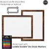 imageLoddie Doddie 24quot x 36quot Magnetic Dry Erase Board for Wall Mounting with Builtin Marker Tray and Modern White Frame  Whiteboard  Magnetic Boards for WallsRustic Frame