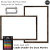 imageLoddie Doddie 24quot x 36quot Magnetic Dry Erase Board for Wall Mounting with Builtin Marker Tray and Modern White Frame  Whiteboard  Magnetic Boards for WallsRustic Frame