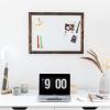 imageLoddie Doddie 24quot x 36quot Magnetic Dry Erase Board for Wall Mounting with Builtin Marker Tray and Modern White Frame  Whiteboard  Magnetic Boards for WallsRustic Frame