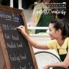 imageLoddie Doddie 40quot x 20quot Outdoor Sandwich Board Sign  DualSided AFrame Chalkboard Easel with Chalk Markers ampamp Accessories  Free Standing Extra Large Magnetic Chalkboard Sign