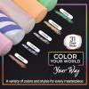 imageLoddie Doddie 49pc Sidewalk Chalk Bucket  Pack of 49 Pieces  Outdoor Water Play ampamp Washable Kids Art Supplies  4 Holders 10 Refillable Balls ampamp 4 Stencils for Kids Activities