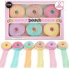 imageLoddie Doddie 6 Pcs Donut Chalk Set  Washable Sidewalk Chalk for Kids Bulk Vibrant and Bold Colors for Kids 3 Fun Summer Playground Outdoor Fun Activities for Children