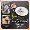 imageLoddie Doddie 6 Pcs Donut Chalk Set  Washable Sidewalk Chalk for Kids Bulk Vibrant and Bold Colors for Kids 3 Fun Summer Playground Outdoor Fun Activities for Children