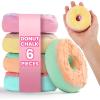 imageLoddie Doddie 6 Pcs Donut Chalk Set  Washable Sidewalk Chalk for Kids Bulk Vibrant and Bold Colors for Kids 3 Fun Summer Playground Outdoor Fun Activities for Children