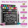 imageLoddie Doddie Chalk Markers  Pack of 16 6mm Reversible Bullet ampamp Chisel Tips  NonToxic DustFree Erasable Liquid Chalk Ink  Dry Erase Markers for Glass Windows ampamp Whiteboards1 Count Pack of 16