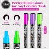 imageLoddie Doddie Chalk Markers  Pack of 16 6mm Reversible Bullet ampamp Chisel Tips  NonToxic DustFree Erasable Liquid Chalk Ink  Dry Erase Markers for Glass Windows ampamp Whiteboards1 Count Pack of 24