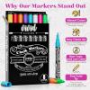 imageLoddie Doddie Chalk Markers for Blackboard ampamp Windows  10 Count Earth Tones 6mm Chisel ampamp Bullet Tip  SmudgeProof Erasable Liquid Chalk Pens with Reversible TipsVivid Colors