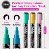imageLoddie Doddie Chalk Markers for Blackboard ampamp Windows  10 Count Earth Tones 6mm Chisel ampamp Bullet Tip  SmudgeProof Erasable Liquid Chalk Pens with Reversible TipsMacaron Pastel Colors