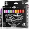 imageLoddie Doddie Chalk Markers for Blackboard ampamp Windows  10 Count Earth Tones 6mm Chisel ampamp Bullet Tip  SmudgeProof Erasable Liquid Chalk Pens with Reversible TipsEarth Tones
