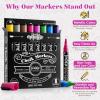 imageLoddie Doddie Chalk Markers for Blackboard ampamp Windows  10 Count Earth Tones 6mm Chisel ampamp Bullet Tip  SmudgeProof Erasable Liquid Chalk Pens with Reversible TipsMetallic Colors