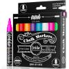 imageLoddie Doddie Chalk Markers for Blackboard ampamp Windows  10 Count Earth Tones 6mm Chisel ampamp Bullet Tip  SmudgeProof Erasable Liquid Chalk Pens with Reversible TipsVivid Colors