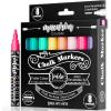 imageLoddie Doddie Chalk Markers for Blackboard ampamp Windows  10 Count Earth Tones 6mm Chisel ampamp Bullet Tip  SmudgeProof Erasable Liquid Chalk Pens with Reversible TipsMacaron Pastel Colors