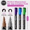 imageLoddie Doddie Chalk Markers for Blackboard ampamp Windows  10 Count Earth Tones 6mm Chisel ampamp Bullet Tip  SmudgeProof Erasable Liquid Chalk Pens with Reversible TipsMetallic Colors