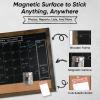 imageLoddie Doddie Chalkboard Calendar ampamp Bulletin Combo  18quot x 24quot Rustic Frame with Chalk Markers PushPins Magnets Blackboard  Kitchen Wall Calendar OrganizerRustic