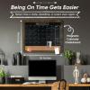 imageLoddie Doddie Chalkboard Calendar ampamp Bulletin Combo  18quot x 24quot Rustic Frame with Chalk Markers PushPins Magnets Blackboard  Kitchen Wall Calendar OrganizerRustic