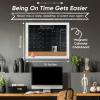 imageLoddie Doddie Chalkboard Calendar ampamp Bulletin Combo  18quot x 24quot Rustic Frame with Chalk Markers PushPins Magnets Blackboard  Kitchen Wall Calendar OrganizerWhite