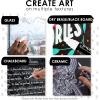 imageLoddie Doddie Erasable White Chalk Markers for Signs Blackboard Glass  Ultra Fine Medium Broad Tips 1mm 3mm 6mm 10mm 15mm  Liquid Chalk Markers  Pack of 5
