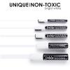 imageLoddie Doddie Erasable White Chalk Markers for Signs Blackboard Glass  Ultra Fine Medium Broad Tips 1mm 3mm 6mm 10mm 15mm  Liquid Chalk Markers  Pack of 5