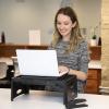 imageLoddie Doddie Foldable Lap Desk with Storage Pocket  Blush Portable Lap TableTray for Laptops Crafts Travel Breakfast in Bed Gaming Kids ampamp Teens  Floor Desk for KidsBlack