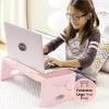 imageLoddie Doddie Foldable Lap Desk with Storage Pocket  Blush Portable Lap TableTray for Laptops Crafts Travel Breakfast in Bed Gaming Kids ampamp Teens  Floor Desk for KidsBlush