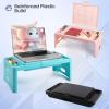 imageLoddie Doddie Foldable Lap Desk with Storage Pocket  Blush Portable Lap TableTray for Laptops Crafts Travel Breakfast in Bed Gaming Kids ampamp Teens  Floor Desk for KidsBlush