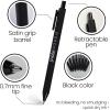 imageLoddie Doddie Gel Pens for Journaling ampamp Note Taking  Black 8Pack 07 mm Medium Point Smooth Writing No Smudge No Bleed Retractable PensBlack