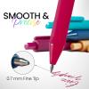 imageLoddie Doddie Gel Pens for Journaling ampamp Note Taking  Black 8Pack 07 mm Medium Point Smooth Writing No Smudge No Bleed Retractable PensJewel Tones