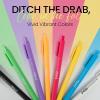 imageLoddie Doddie Gel Pens for Journaling ampamp Note Taking  Black 8Pack 07 mm Medium Point Smooth Writing No Smudge No Bleed Retractable PensVivid