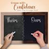 imageLoddie Doddie Large Magnetic Chalkboard  24quot x 36quot Rustic Frame Kitchen ampamp Home Decor  EasytoErase Hanging Black Chalkboard for Wall  BlackboardRustic Frame