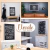 imageLoddie Doddie Large Magnetic Chalkboard  24quot x 36quot Rustic Frame Kitchen ampamp Home Decor  EasytoErase Hanging Black Chalkboard for Wall  BlackboardWhite Frame