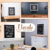 imageLoddie Doddie Large Magnetic Chalkboard  24quot x 36quot Rustic Frame Kitchen ampamp Home Decor  EasytoErase Hanging Black Chalkboard for Wall  BlackboardWhite Frame