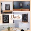 imageLoddie Doddie Large Magnetic Chalkboard  24quot x 36quot Rustic Frame Kitchen ampamp Home Decor  EasytoErase Hanging Black Chalkboard for Wall  BlackboardRustic Frame