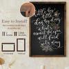 imageLoddie Doddie Large Magnetic Chalkboard  24quot x 36quot Rustic Frame Kitchen ampamp Home Decor  EasytoErase Hanging Black Chalkboard for Wall  BlackboardRustic Frame