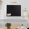 imageLoddie Doddie Large Magnetic Chalkboard  24quot x 36quot Rustic Frame Kitchen ampamp Home Decor  EasytoErase Hanging Black Chalkboard for Wall  BlackboardWhite Frame