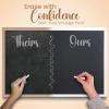 imageLoddie Doddie Large Magnetic Chalkboard  24quot x 36quot Rustic Frame Kitchen ampamp Home Decor  EasytoErase Hanging Black Chalkboard for Wall  BlackboardWhite Frame