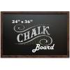 imageLoddie Doddie Large Magnetic Chalkboard  24quot x 36quot Rustic Frame Kitchen ampamp Home Decor  EasytoErase Hanging Black Chalkboard for Wall  BlackboardRustic Frame