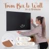 imageLoddie Doddie Large Magnetic Chalkboard  24quot x 36quot Rustic Frame Kitchen ampamp Home Decor  EasytoErase Hanging Black Chalkboard for Wall  BlackboardWhite Frame