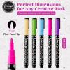 imageLoddie Doddie Liquid Chalk Markers  Pack of 24 Dust Free 1mm Fine Tip Erasable Ink for Blackboard Windows and Glass  Chalkboard Markers