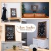 imageLoddie Doddie Magnetic Chalkboard  46quot x 345quot with Rustic Frame  EasytoErase Large Magnetic Board for Kitchen ampamp Wall Decor  Hanging Black ChalkboardRustic Frame