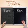 imageLoddie Doddie Magnetic Chalkboard  46quot x 345quot with Rustic Frame  EasytoErase Large Magnetic Board for Kitchen ampamp Wall Decor  Hanging Black ChalkboardWhite Rustic Frame