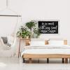 imageLoddie Doddie Magnetic Chalkboard  46quot x 345quot with Rustic Frame  EasytoErase Large Magnetic Board for Kitchen ampamp Wall Decor  Hanging Black ChalkboardWhite Rustic Frame