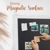 imageLoddie Doddie Magnetic Chalkboard  46quot x 345quot with Rustic Frame  EasytoErase Large Magnetic Board for Kitchen ampamp Wall Decor  Hanging Black ChalkboardWhite Rustic Frame