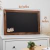 imageLoddie Doddie Magnetic Chalkboard  46quot x 345quot with Rustic Frame  EasytoErase Large Magnetic Board for Kitchen ampamp Wall Decor  Hanging Black ChalkboardRustic Frame