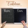 imageLoddie Doddie Magnetic Chalkboard  46quot x 345quot with Rustic Frame  EasytoErase Large Magnetic Board for Kitchen ampamp Wall Decor  Hanging Black ChalkboardWhite Rustic Frame