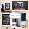 imageLoddie Doddie Magnetic Chalkboard  46quot x 345quot with Rustic Frame  EasytoErase Large Magnetic Board for Kitchen ampamp Wall Decor  Hanging Black ChalkboardWhite Rustic Frame
