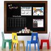 imageLoddie Doddie Magnetic Chalkboard  46quot x 345quot with Rustic Frame  EasytoErase Large Magnetic Board for Kitchen ampamp Wall Decor  Hanging Black ChalkboardRustic Frame