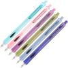 imageLoddie Doddie Retractable Gel Pens for Journaling  05mm Fine Tip 6Pack Colored Barrels ampamp Black Ink  Silent Click ampamp Smooth Writing Pens  QuickDry Ink ampamp Ergonomic Grip